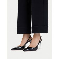 Szpilki Nine West. Czarne szpilki damskie Nine West, bez wzorów, bez obcasa, bez zapięcia. Za 229.99 zł.