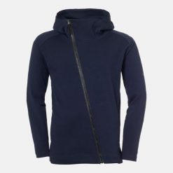 Kurtka z kapturem Uhlsport Pro. Czarne kurtki sportowe męskie Uhlsport, l, bez wzorów, z dresówki, na fitness i siłownię. W wyprzedaży za 272.85 zł.