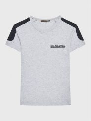 Napapijri T-Shirt NP0A4H2Y M Szary Regular Fit. Szare t-shirty dla chłopców Napapijri, bez wzorów, z bawełny, bez ramiączek. Za 179.99 zł.