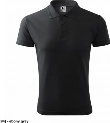 MALFINI Pique Polo 203 - ADLER - Koszulka polo męska, 200 g/m - ebony gray 2XL. Szare koszulki polo męskie Malfini, m, bez wzorów, bez ramiączek. Za 37.72 zł.