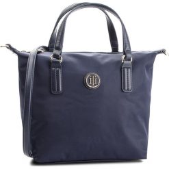 Torebka TOMMY HILFIGER - Poppy Sm Tote AW0AW05639 413. Niebieskie torebki do ręki damskie Tommy Hilfiger, z materiału. Za 299.00 zł.