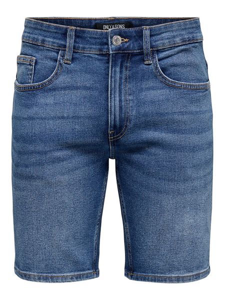 Only & Sons Szorty jeansowe Weft 22034527 Niebieski Regular Fit. Niebieskie szorty męskie Only & Sons, m, bez wzorów, z jeansu. Za 129.99 zł.