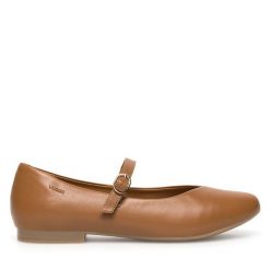 Baleriny Lasocki. Brązowe baleriny damskie Lasocki, bez wzorów, bez obcasa. Za 149.99 zł.
