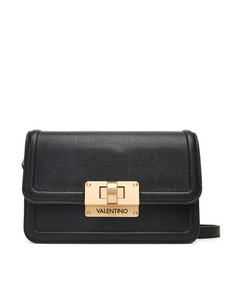 Valentino Torebka Floren VBS9A909LUC Czarny. Czarne listonoszki damskie Valentino, bez wzorów, ze skóry, bez dodatków. Za 359.99 zł.