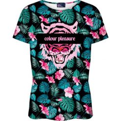 Colour Pleasure Koszulka damska CP-030 259 czarno-różowa r. XL/XXL. T-shirty damskie Colour Pleasure. Za 70.35 zł.