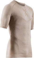 Koszulka męska X-Bionic XCEED RUN SHIRT SAND/DARK SAND M101. Brązowe koszulki sportowe męskie X Bionic, l, bez wzorów, z materiału, bez kołnierzyka, bez ramiączek, do biegania. Za 305.00 zł.