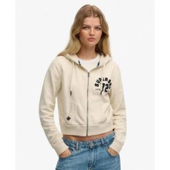 Kobieca klasyczna bluza z kapturem Superdry Athletic. Niebieskie bluzy damskie Superdry., bez wzorów, z kapturem. Za 326.00 zł.