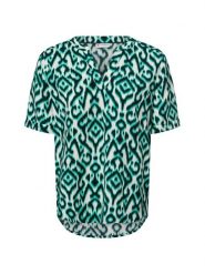 Street One Bluzka Kobiety wiskoza zielony, 38. Zielone bluzki damskie Street One, bez wzorów, z tkaniny, eleganckie, bez kołnierzyka, bez ramiączek. Za 139.95 zł.