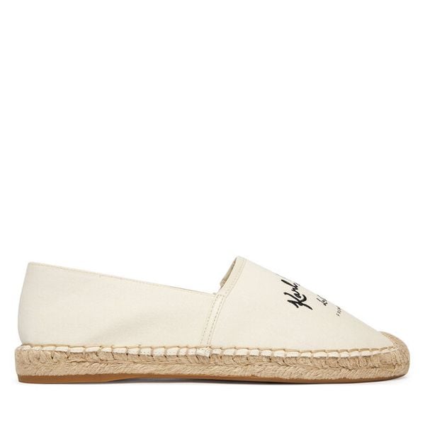 Espadryle KARL LAGERFELD. Białe espadryle damskie KARL LAGERFELD, bez wzorów, bez obcasa, bez zapięcia. Za 474.99 zł.