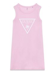 Guess Sukienka codzienna J6GK25 JA914 Różowy Regular Fit. Czerwone sukienki dla dziewczynek Guess, z aplikacjami, z bawełny, bez ramiączek. Za 139.99 zł.