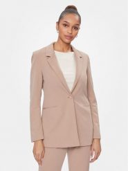 Vero Moda Marynarka Sara 10299864 Beżowy Slim Fit. Brązowe żakiety damskie Vero Moda, bez wzorów, z syntetyku. Za 189.99 zł.