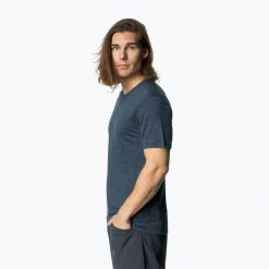 Koszulka męska Houdini Activist Tee. Niebieskie koszulki sportowe męskie Houdini, m, bez wzorów, bez kołnierzyka, bez ramiączek, trekkingowe. Za 269.99 zł.