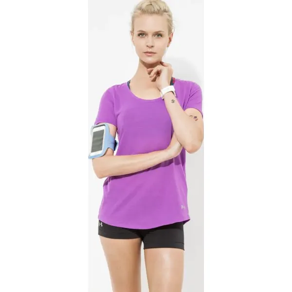 Under Armour Koszulka Streaker , fioletowy, rozmiar S. Fioletowe koszulki sportowe damskie Under Armour, s, bez wzorów, z materiału, bez kołnierzyka, bez ramiączek, do biegania, climacool (adidas). W wyprzedaży za 59.99 zł.