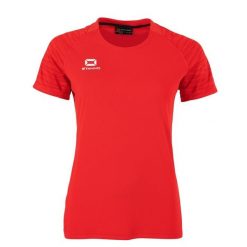 Damski jersey Stanno Bolt. Czerwone koszulki sportowe damskie STANNO, bez wzorów, z jersey, bez kołnierzyka, bez ramiączek, na fitness i siłownię. Za 180.00 zł.