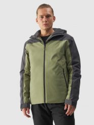 4F Kurtka narciarska membrana 5000 męska - oliwkowa/khaki XXL. Brązowe kurtki męskie 4f, na zimę, m, bez wzorów, z poliesteru, klasyczne, z kapturem. W wyprzedaży za 249.99 zł.