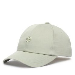 Czapka z daszkiem BOSS. Zielone czapki i kapelusze damskie Boss, bez wzorów. Za 169.99 zł.