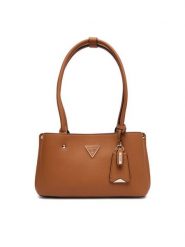 Guess Torebka Meridian II HWBG69 74090 Brązowy. Brązowe torebki do ręki damskie Guess, z aplikacjami, ze skóry, bez dodatków. Za 439.99 zł.