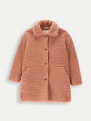 Coccodrillo Futro ZC4153102RGJ Brązowy Regular Fit. Brązowe kurtki i płaszcze dla dziewczynek COCCODRILLO, bez wzorów, z futra, bez kaptura. Za 199.90 zł.