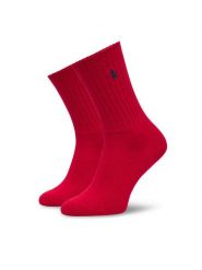 Polo Ralph Lauren Skarpety długie 455P10242010 Czerwony. Czerwone skarpety damskie Polo Ralph Lauren, bez wzorów, z bawełny. Za 89.99 zł.
