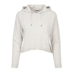 Bluza damska z kapturem Urban Classic terry. Białe bluzy damskie Urban Classics, bez wzorów, z kapturem. Za 183.50 zł.