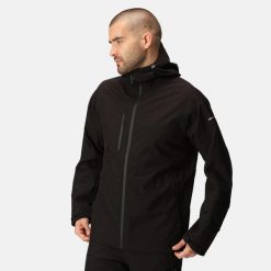 Kurtka robocza męska X-Pro Beacon wodoodporna z latarką. Brązowe kurtki męskie Regatta, m, bez wzorów, biznesowe, bez kaptura. Za 326.15 zł.