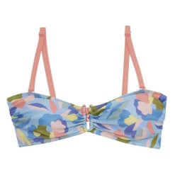 Top Bikini W Abstrakcyjne Kwiaty Dla Kobiet Aceana III. Czerwone bikini damskie Regatta, xs, bez wzorów, bez kołnierzyka, bez ramiączek. Za 39.99 zł.