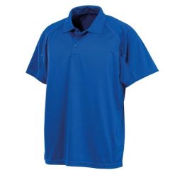 Męska Koszulka Polo Impact Performance Aircool. Niebieskie koszulki polo męskie SPIRO, m, bez wzorów, bez ramiączek. Za 48.99 zł.
