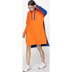 Bluza damska z rozcięciami po bokach BLD702 - pomarańcz. Bluzy damskie marki 4f. Za 169.99 zł.