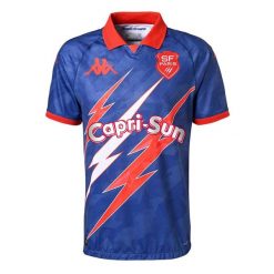 Koszulka Wyjazdowa Stade Français 2024/25. Czerwone koszulki polo męskie Kappa, l, bez wzorów, z dzianiny, klasyczne, bez ramiączek. Za 353.00 zł.