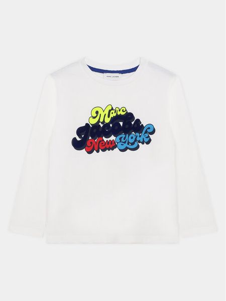 Marc Jacobs Bluzka W25604 Biały Regular Fit. Białe t-shirty dla chłopców Marc Jacobs, bez wzorów, z bawełny, bez ramiączek. Za 149.99 zł.
