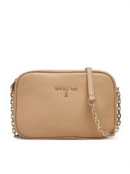 Patrizia Pepe Torebka CB0071/L001 Beżowy. Brązowe listonoszki damskie Patrizia Pepe, bez wzorów, ze skóry, bez dodatków. Za 689.99 zł.