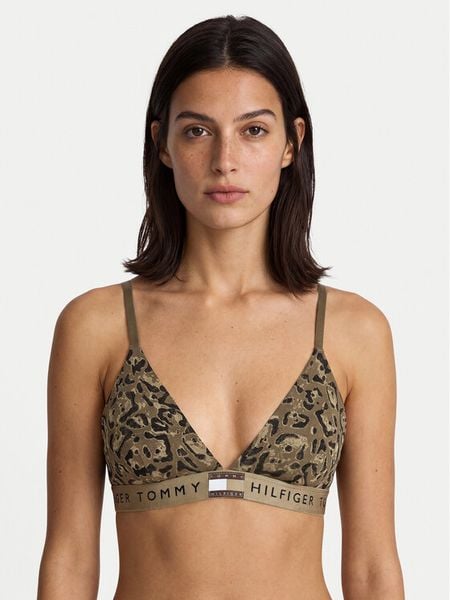 Tommy Hilfiger Biustonosz braletka UW0UW06580 Beżowy. Brązowe biustonosze Tommy Hilfiger, bez wzorów, z bawełny. Za 109.99 zł.