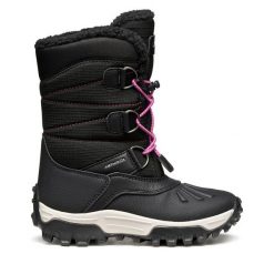 Śniegowce Geox. Czarne śniegowce dziewczęce Geox, bez zapięcia. Za 319.99 zł.