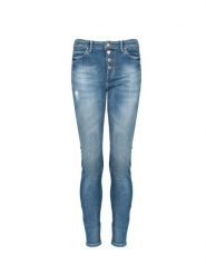 Guess Jeansy "Skinny" | W1YA28 D46AC | Kobieta | Niebieski. Niebieskie jeansy damskie Guess, z podwyższonym stanem. W wyprzedaży za 299.00 zł.