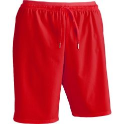 Spodenki piłkarskie dla dorosłych Kipsta F500 czerwone. Czerwone krótkie spodenki sportowe męskie KIPSTA, l, bez wzorów, z elastanu, do biegania. Za 29.99 zł.