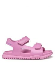 Geox Sandały J Fusbetto Gi J45HQA 000BC C8006 D Różowy. Czerwone sandały dziewczęce Geox, ze skóry, bez zapięcia. Za 139.99 zł.