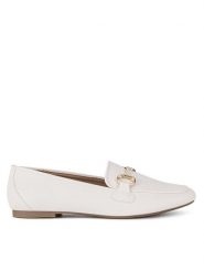 JENNY Loafersy R235507008 Biały. Białe mokasyny damskie Jenny, z materiału. Za 119.99 zł.