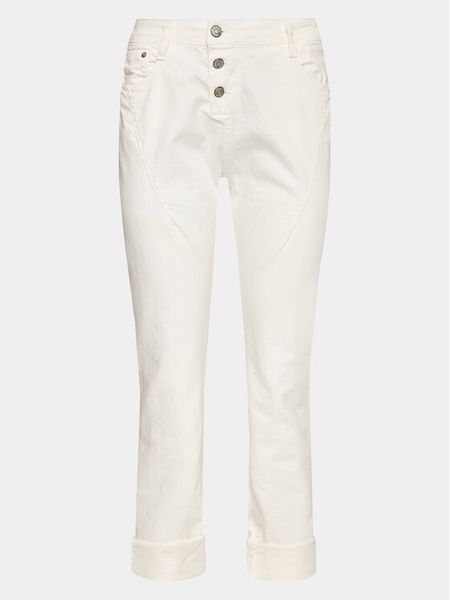 Please Jeansy P0VVHO2I5N Biały Slim Fit. Białe jeansy damskie Please. Za 259.99 zł.