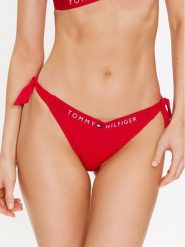 Tommy Hilfiger Dół od bikini UW0UW04497 Czerwony. Czerwone bikini damskie Tommy Hilfiger, l, bez wzorów. Za 99.99 zł.