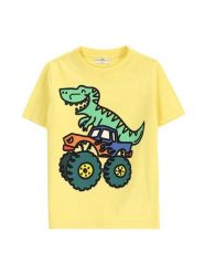 Coccodrillo T-Shirt WC5143211VBD Żółty Regular Fit. Żółte t-shirty dla chłopców COCCODRILLO, bez wzorów, z bawełny, bez ramiączek. Za 39.99 zł.