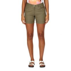 Pemma damskie spodenki. Zielone szorty sportowe damskie Regatta, s, bez wzorów, z bawełny, eleganckie, trekkingowe. Za 191.50 zł.