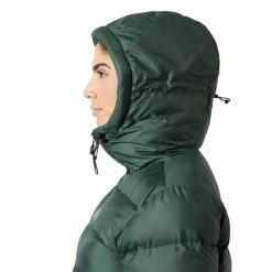 Parka damska z kapturem Helly Hansen Active. Zielone parki damskie Helly Hansen, bez wzorów, z puchu, z kapturem. W wyprzedaży za 995.00 zł.