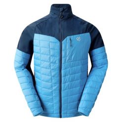 Męska Pikowana Kurtka Hybrydowa Mountaineer II. Niebieskie kurtki sportowe męskie Dare 2b, m, bez wzorów, z puchu, trekkingowe. Za 174.99 zł.