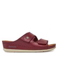 Klapki Dr. Brinkmann. Czerwone klapki damskie Dr. Brinkmann, bez wzorów, bez obcasa. Za 219.99 zł.