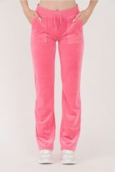 JUICY COUTURE Różowe spodnie dresowe Del Ray Pocketed Pant. Czerwone spodnie dresowe damskie Juicy Couture, xs, bez wzorów, z dresówki. W wyprzedaży za 350.99 zł.