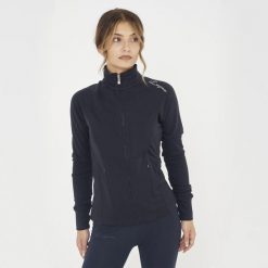 Damska Bluza Treningowa Dafne z Kapturem i Zamkiem Niebieska. Niebieskie bluzy damskie Legea, xs, bez wzorów, z bawełny, bez kaptura. Za 96.00 zł.