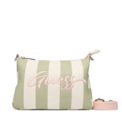 Torebka Guess. Zielone listonoszki damskie Guess, z aplikacjami, bez dodatków. Za 179.99 zł.