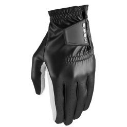 Rękawica do golfa męska Inesis Soft 500 dla praworęcznych. Czarne buty sportowe męskie INESIS, ze skóry, bez zapięcia, na golfa. Za 49.99 zł.