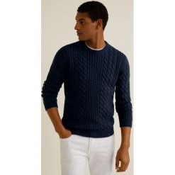 Mango Man - Sweter Morning. Szare swetry przez głowę męskie Mango Man, z dzianiny, z okrągłym kołnierzem. Za 199.90 zł.