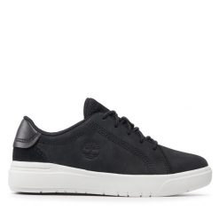 Sneakersy Timberland. Czarne trampki i tenisówki chłopięce Timberland, bez wzorów, bez zapięcia. Za 209.99 zł.